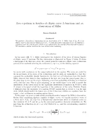 Zero Repulsion in Families of Elliptic Curve L-Functions and an Observation of Miller
