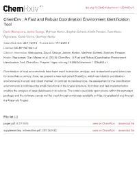 A Fast and Robust Coordination Environment Identification Tool