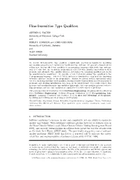 Flow-Insensitive Type Qualifiers