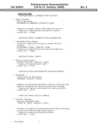 Parliamentary Documentation