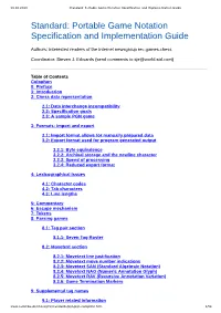 Portable Game Notation Specification and Implementation Guide