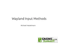 Wayland Input Methods