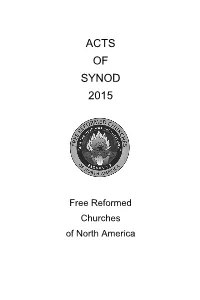 Acts of Synod 2015