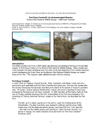 Fort Davy Crockett: Browns Park National Wildlife Refuge (Colorado)