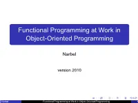 Functional Programming at Work in Object-Oriented Programming