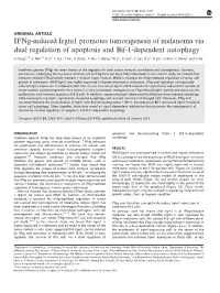 Ifng-Induced Irgm1 Promotes Tumorigenesis of Melanoma Via Dual Regulation of Apoptosis and Bif-1-Dependent Autophagy