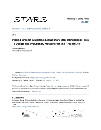 Placing Birds on a Dynamic Evolutionary Map: Using Digital Tools to Update the Evolutionary Metaphor of the "Tree of Life"