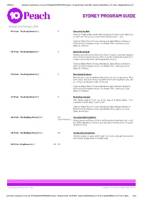 Sydney Program Guide