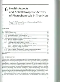 6 Health Aspects and Antiaflatoxigenic Activity of Phytochemicals in Tree