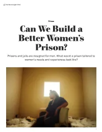 Can We Build a Better Women's Prison?