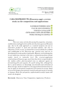 (Dioscorea Spp): a Review Study on the Composition and Applications