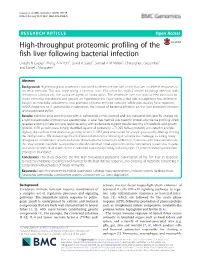 High-Throughput Proteomic Profiling of the Fish Liver Following Bacterial
