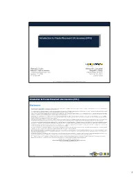 Introduction to Private Placement Life Insurance (PPLI) Disclosures
