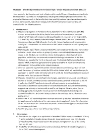 Written Representation from Alastair Inglis - Unique Registration Number 20011147