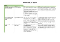 Outreach-Book-List-Physics.Pdf