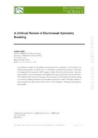 Pos(ICHEP 2010)536 Csaki@Cornell.Edu an Overview of Models Oflittle Electroweak Hierarchy Problem Symmetry and Breaking Show Isof How Presented