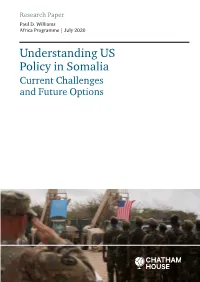 Understanding US Policy in Somalia Current Challenges and Future Options Contents