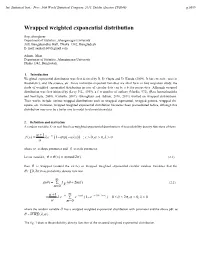 Wrapped Weighted Exponential Distribution
