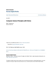 Computer Science Principles with Python