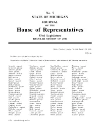 House of Representatives 93Rd Legislature REGULAR SESSION of 2006