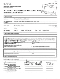 National Register of Historic Plac Registration Form