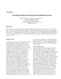 Vegetation Ecology and Change in Terrestrial Ecosystems 35