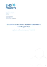 Application Variation Odonovan Alperton