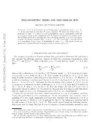 Arxiv:1902.00426V3 [Math.CA] 4 Jan 2021 That the Empty Set ∅ Is a Set of Uniqueness and So [0, 1] Is a Set of Multiplicity