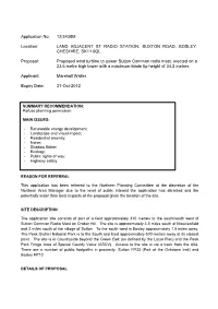 WITHDRAWN 12/3438M-Proposed Wind Turbine to Power Sutton