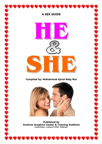A SEX GUIDE HHEE SSHHEE Compiled By: Muhammad Ajmal Beig Naz