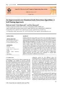 An Improvement Over Random Early Detection Algorithm: a Self-Tuning Approach