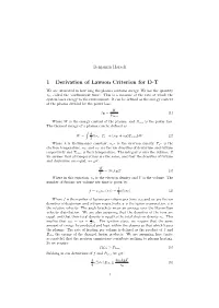 Derivation of Lawson Criterion for D-T