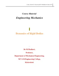Engineering Mechanics