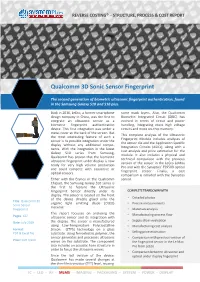 Qualcomm 3D Sonic Sensor Fingerprint