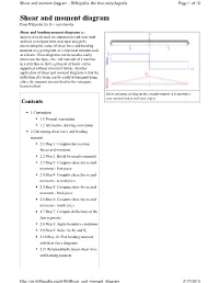 Shear and Moment Diagram - Wikipedia, the Free Encyclopedia Page 1 of 10