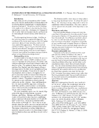 Systematics of the Inner Small Satellites of Saturn