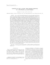 Tree Height Growth in a Neotropical Rain Forest