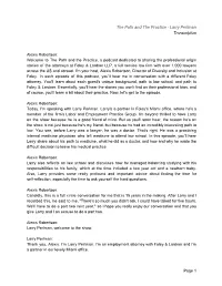 Larry Perlman Transcription