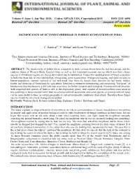 Significance of Ectomycorrhizae in Forest Ecosystems of India