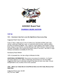 6/23/2021 Event Text