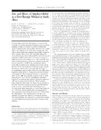 Fate and Effects of Azinphos-Methyl in a Flow-Through Wetland in South