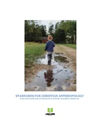 Standards for Christian Anthropology Based on St