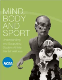 Understanding and Supporting Student-Athlete Mental Wellness October 2014