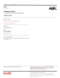 Catherine David La Sphinx De La Documenta X Christina Hein