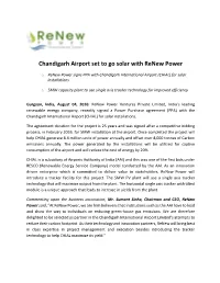 Chandigarh Airport Set to Go Solar with Renew Power