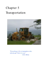 Chapter 5 Transportation