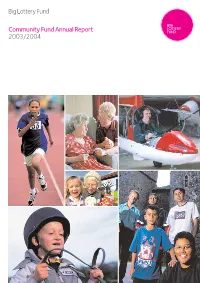 Community Fund Annual Report 2003/2004