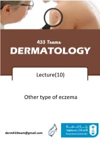 Xerotic Eczema