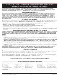 2021 VTAG Application