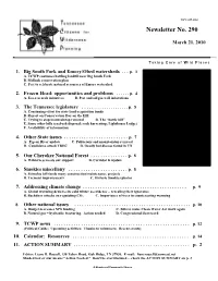TCWP Newsletter No